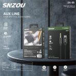 سنزو كابل HiFi SoundLine من النوع C إلى 3.5 ملم AUX SN-88 - أسود .