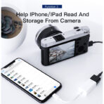 ⁦قارئ بطاقات ذاكرة GS10 بلاستيكي من Lightning إلى USB، محول OTG لأجهزة iPhone .⁩ - الصورة ⁦2⁩