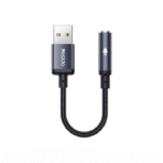 ⁦كابل صوت عالي الجودة من سبائك الألومنيوم YAU46، USB إلى 3.5 ملم، بتردد عينة 48 كيلو هرتز من yesido .⁩ - الصورة ⁦2⁩