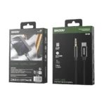 ⁦سنزو كابل HiFi SoundLine من النوع C إلى 3.5 ملم AUX SN-88 - أسود .⁩ - الصورة ⁦2⁩